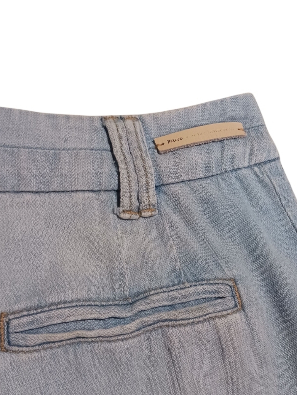 Pilcro Flare Cut Linen Blend Denim Jeans Pants - Picture 7 of 13